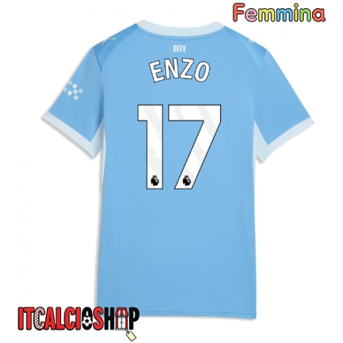 Manchester City Enzo Fernandez #17 Prima Maglia Femmina 2026-27 Manica Corta